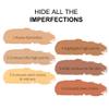 Corlo Contour Palette Concealer Correct, 6 Colors Cream Concealer Full Coverage Foundation Palette for Dark Circles Makeup (Deep) view 3