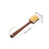 LIFKOME Wooden Handle Pig Hair Shower Brush Body Scrubber Dry Wet Use Back Washer view 2