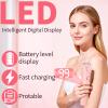 Beanify 2-in-1 Painless Womens Electric Razor & Bikini Trimmer with LED Display, 2026 Waterproof Wet/Dry Rechargeable Electric Shaver with Dual-Head for Ladies Pubic, Bikini Underarm Leg Arm view 4