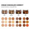 Corlo Contour Palette Concealer Correct, 6 Colors Cream Concealer Full Coverage Foundation Palette for Dark Circles Makeup (Dark) view 4