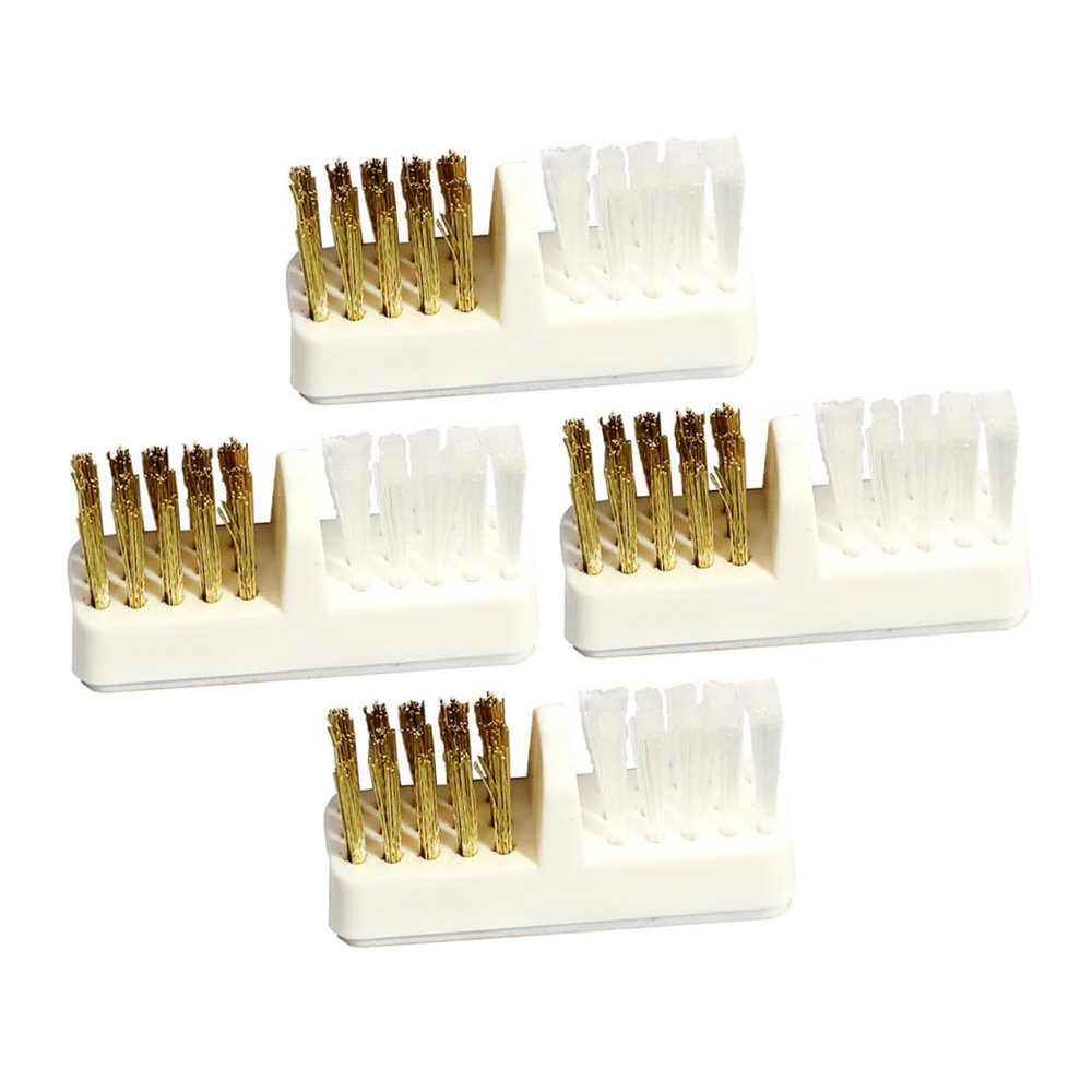 4Pcs Wire Nail Drill Cleaning Brush Nail Dust for Home Manicure Salon Use Multi Functional and Machine Needles