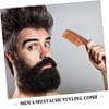 Beard Brush Comb for Men Compact Travel Beard and Styling Comb Durable Natural Effortless Grooming for Healthy Polished Beards for Daily Use and Travel view 3