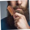 Beard Brush Comb for Men Compact Travel Beard and Styling Comb Durable Natural Effortless Grooming for Healthy Polished Beards for Daily Use and Travel view 4