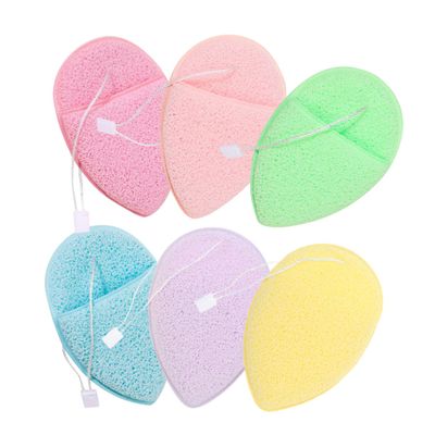 6Pcs Water Drop Shape Face Sponges for Gentle Cleansing and Exfoliating Face Wash Pads for All Skin Types