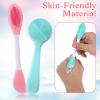 4 Pack Silicone Face Brush Face Masks Skincare Brush Silicone Manual Facial Cleansing Brushes Soft Facial Brushes for Women and Men view 3