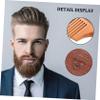 BIUDECO Beard Comb and Brush Set for Men Wide Tooth Styling Comb Scalp Massage Features Portable and Easy to Clean Beard Grooming Tool for Curly Hair and Facial Hair Care view 3