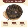 isheeny Human Hair Bun Extension for Women, Drawstring Bun Updo Donut Chignon, Real Hair Fake Ballet Bun for White Women & Girls Messy Bun Hair Piece for Effortless Style (Light Brown) view 3