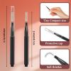 40Pcs Micro Eyebrow Brush with Cap, Brow Lamination Brush Spoolies for Eyelash & Brow, Lash Filler & Lift Tool, Tint Brushes for Brows and Lashes, Eyelash Extensions Comb view 2