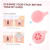 MUCKLILY 3Pcs Handheld Silicone Face Brush for Women Manual Exfoliating Facial Cleaning Tool for Deep Cleansing and Makeup Removal view 4