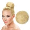 Bun Hair Extensions For Woman, Small Drawstring Updo Donut Chignon, Real Hair Fake Ballet Bun for White Women & Girls Blonde Messy Bun Hair Piece for Effortless Style view 1