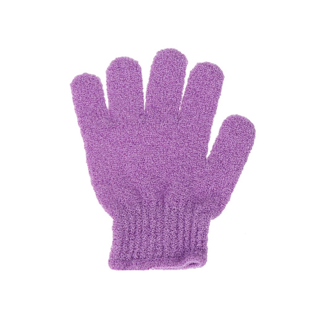COLLBATH 10Pcs Exfoliating Shower Gloves Five Finger Body Scrubbing Mitts for Deep Cleansing and Back Massage Random Colors for Reviving Dull Skin and Areas