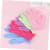 COLLBATH 10Pcs Exfoliating Shower Gloves Five Finger Body Scrubbing Mitts for Deep Cleansing and Back Massage Random Colors for Reviving Dull Skin and Areas view 2