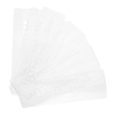 Vaguelly 10pcs Hair Extension Heat Shield Guards Multi Hole Insulation Spacers Glue Protector for Professional Use Thick Design for Hair Bonding Protection