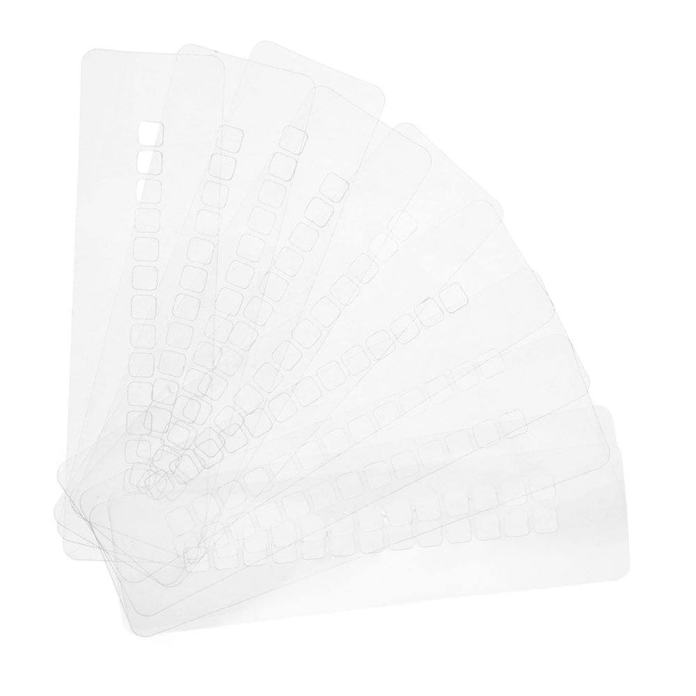 Vaguelly 10pcs Hair Extension Heat Shield Guards Multi Hole Insulation Spacers Glue Protector for Professional Use Thick Design for Hair Bonding Protection