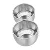 BELLIFFY 2pcs Stainless Steel Shaving Bowl Double Layer Unbreakable Shaving Soap Mug for Efficient Lather Creation Travel Elegant Design for Men view 1