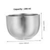 BELLIFFY 2pcs Stainless Steel Shaving Bowl Double Layer Unbreakable Shaving Soap Mug for Efficient Lather Creation Travel Elegant Design for Men view 2