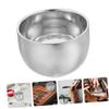 BELLIFFY 2pcs Stainless Steel Shaving Bowl Double Layer Unbreakable Shaving Soap Mug for Efficient Lather Creation Travel Elegant Design for Men view 4