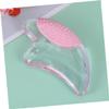 Beaupretty 1Pc Pink Crystal Gua Plate Transparent Scraping Tool for Facial Massage Skincare Premium Facial for Refreshing Gua Therapy Lotion Application view 3