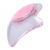 Healvian 1Pc Pink Crystal Gua Plate Transparent Facial Scraping Tool for Massage Therapy Smooth Edges for Comfortable Skin Care and Cleansing view 1