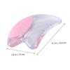Healvian 1Pc Pink Crystal Gua Plate Transparent Facial Scraping Tool for Massage Therapy Smooth Edges for Comfortable Skin Care and Cleansing view 4