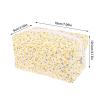 Floral Puffy Quilted Makeup Bag Flower Printed Cosmetic Pouch Toiletry Bag Large Travel Cosmetic Bags Case Accessory view 2
