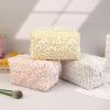 Floral Puffy Quilted Makeup Bag Flower Printed Cosmetic Pouch Toiletry Bag Large Travel Cosmetic Bags Case Accessory view 4