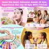 160 PCS Spa Party Supplies For Girls, Kids & Family, Include Face, Eye, Lip & Foot Care, Sleepover Birthday Party Favors With Banner, Balloons, Fringe Curtain, Spa Birthday Gift Set For 12 People view 3