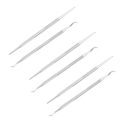 ELAYARD 6Pcs Nail Cleaning Tools Portable Ingrown Toenail Removers for Cuticle and Groove Care for Home Salon Pedicure