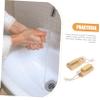 HAKIDZEL 2pcs Nail Cleaning Brush Bamboo Sisal Brush for Fingernails Soft Nail Scrubber for Cleaning Dead Skin Removal Ergonomic Handle view 3