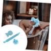 Ipetboom 1Set Exfoliating Back Scrubber Bathing Towels for Body Cleansing Durable Shower Mitts for Skin Care Rich Bubbles with Minimal Soap Use view 3