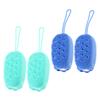 Ipetboom 4Pcs Dual-Sided Silicone Bath Scrubber Portable Exfoliating Shower Brush for Body and Back Soft Bathing Brush for Home Use view 1