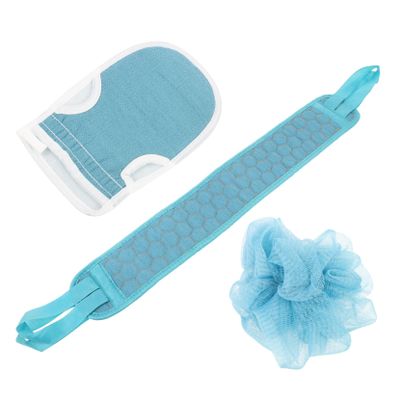 CALLARON 1Set Exfoliating Back Scrubber Body Clean Mitt Deep Cleansing Shower Towel for Home Use Strong Water Absorption Creates Rich Bubbles Bath Accessories