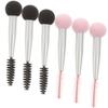 Happyyami 6Pcs Double Head Makeup Sponge Brush Eyebrow Eyelash Applicator for Application for Professional Use Sponges Included view 1