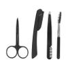 OUNONA 1Set Eyebrow Grooming Kit Eyebrow Scissors Trimmer Brush Tweezers for Easy Styling and Maintenance Travel Beauty Tool view 1
