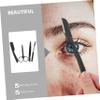 VICASKY 1Set Eyebrow Shaping Kit with Tweezers Scissors Razor Durable Grooming Tools for Precise Eyebrow Trimming and Shaping Ergonomic Design for Easy Use view 3