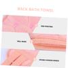 Beatifufu Exfoliating Back Scrubber Bath Towel Pink Loofah Exfoliator for Adults Random Style for Deep Cleansing view 3