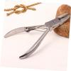 NOLITOY 2Pcs Stainless Steel Nail Clippers Cuticle Nipper Pusher for Manicure Pedicure Durable Resistant Cuticle Cutter for Fingernails Toenails view 2