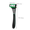 PartyKindom 7-Layer Safety Razor Set for Men Manual Razor Rubber Handle Compatible Replacement Blades for Smooth Shaving view 2