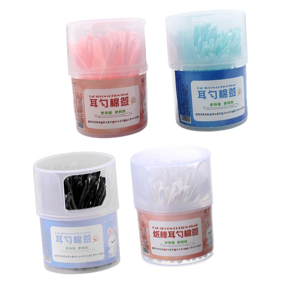Beaupretty Ear Picks Cotton Swabs Double Ended Cotton Buds for Household Cleaning Versatile Ear Cleaning Tools