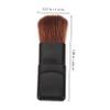 Beatifufu 5pcs Mini Travel Makeup Brush Set Small Flat Blush Brush Portable Foundation Loose Powder Applicators for-the Essentials view 2