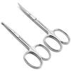 Crizil Nail Scissors for Women & Men  Stainless Steel, Curved Blade, Sharp Scissors for Toenails, Manicure, Pedicure, Cuticle For Home & Professional Use (Facial Hair Scissors) view 1