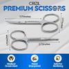 Crizil Nail Scissors for Women & Men  Stainless Steel, Curved Blade, Sharp Scissors for Toenails, Manicure, Pedicure, Cuticle For Home & Professional Use (Facial Hair Scissors) view 2