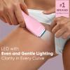 BAREWIZE Bikini Trimmer for Women, Pubic Hair Trimmer | Waterproof, USB-C Rechargeable, LED Light, Replaceable Blade | Electric Razors for Women, Electric Lady Shaver (Rose) view 2