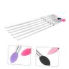 CALLARON 6Pcs Large Sequined Silicone Eyeshadow Brush Mixed Color Makeup Tool for Precise Application Lightweight Portable Design for Professionals and Everyday Use view 2