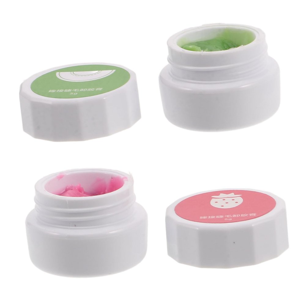 Beavorty 2pcs Lash Remover Cream for Eyelash Extensions Gentle Lash Adhesive Removal for Artists