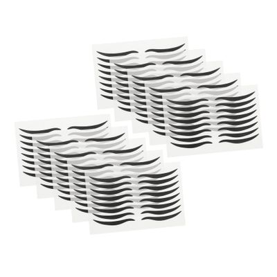 Beaupretty Black Eyeliner Stickers 80 Pairs Eye Make-up Stickers Waterproof and Easy to Apply for Cat Eye Look for Parties and Everyday Use