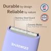 BAREWIZE Bikini Trimmer for Women, Pubic Hair Trimmer, Waterproof, USB-C Rechargeable, LED Light, Replaceable Blade, Electric Razors for Women, Electric Lady Shaver (Violet) view 4
