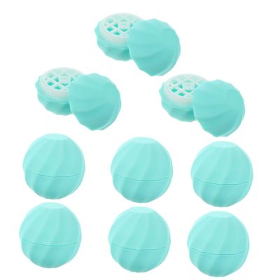 BIUDECO 10Pcs Sphere Lip Balm Containers Refillable Lipstick Boxes Lightweight Travel Dispenser for Easy and Durable Egg Shape Design for Go Use