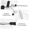 PACKOVE 4-Piece Stainless Steel Pedicure Set Callus Remover Toenail Clipper Nail Care Trimmer Professional Foot Care Tools for Thick Nails and Calluses view 2