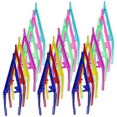 BATHVEVE 30Pcs Eyebrow Tweezers Durable Plastic Eyebrow Trimming Tools for Women and Men Brow Shaping Kit for Makeup and Grooming